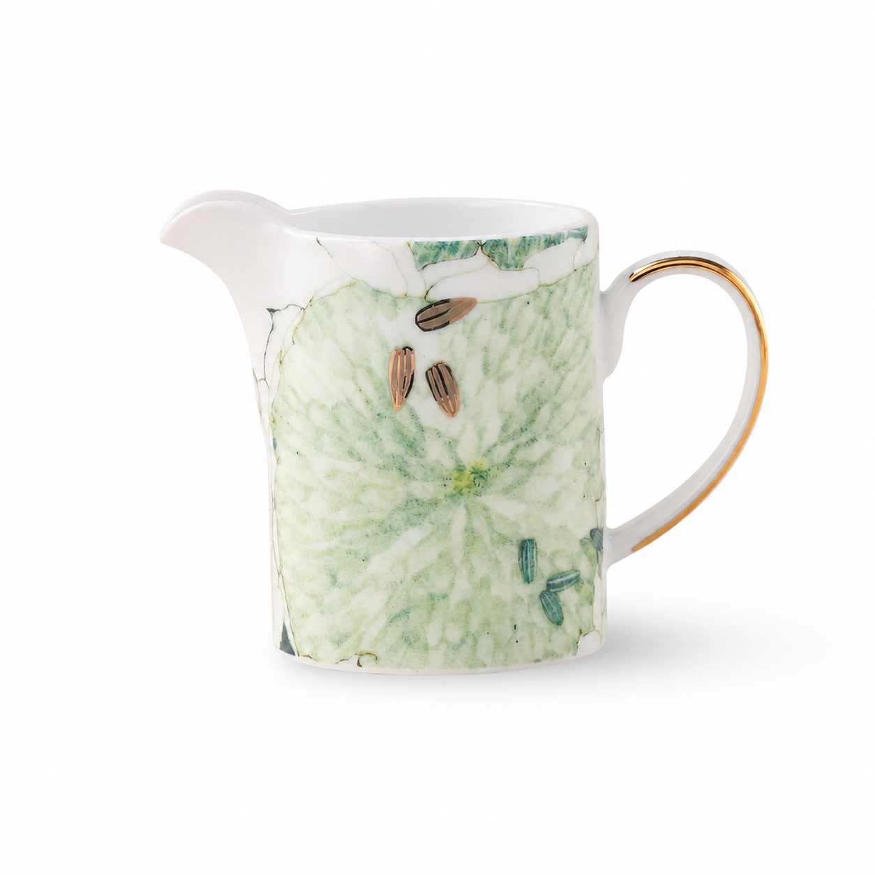 Chasing Light 160 ml porcelain creamer on white background