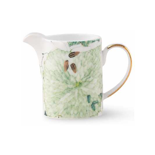 Chasing Light porcelain creamer, complete product on white background