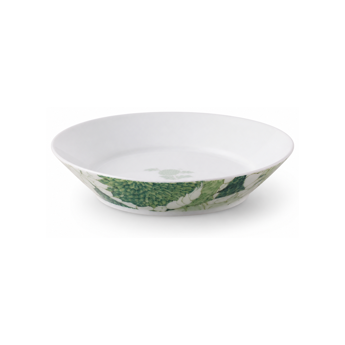 Chasing Light 8-inch slanted deep plate, complete product on white background