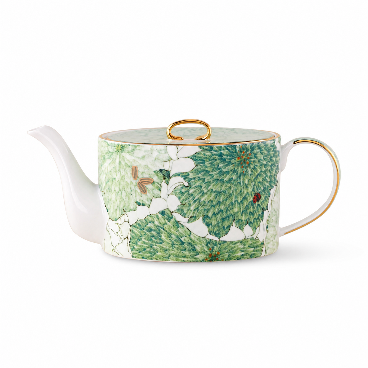 Chasing Light 500 ml porcelain teapot on a clean white background