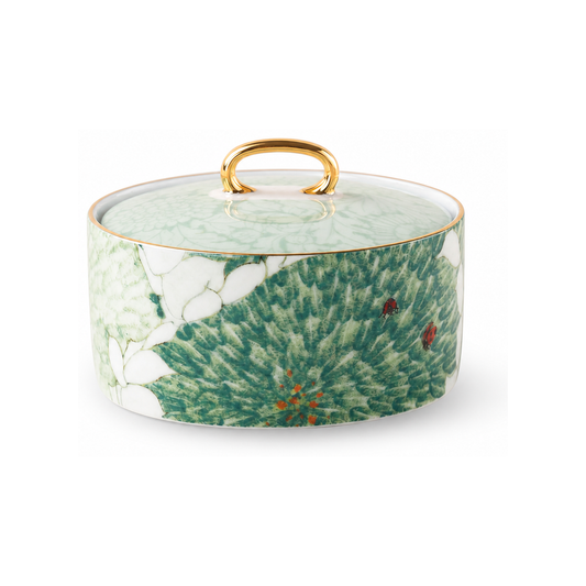 Chasing Light porcelain sugar bowl, complete product on white background