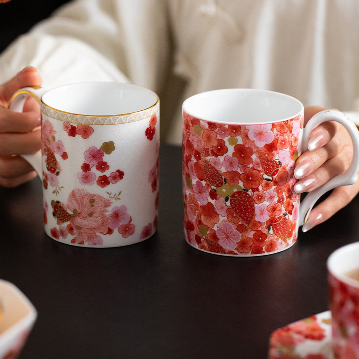 Fortune Bloom · 330ml Porcelain Mug