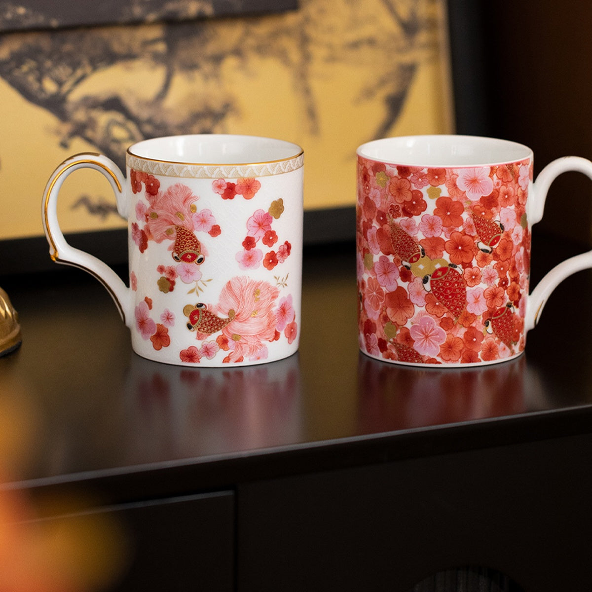 Fortune Bloom · 330ml Porcelain Mug