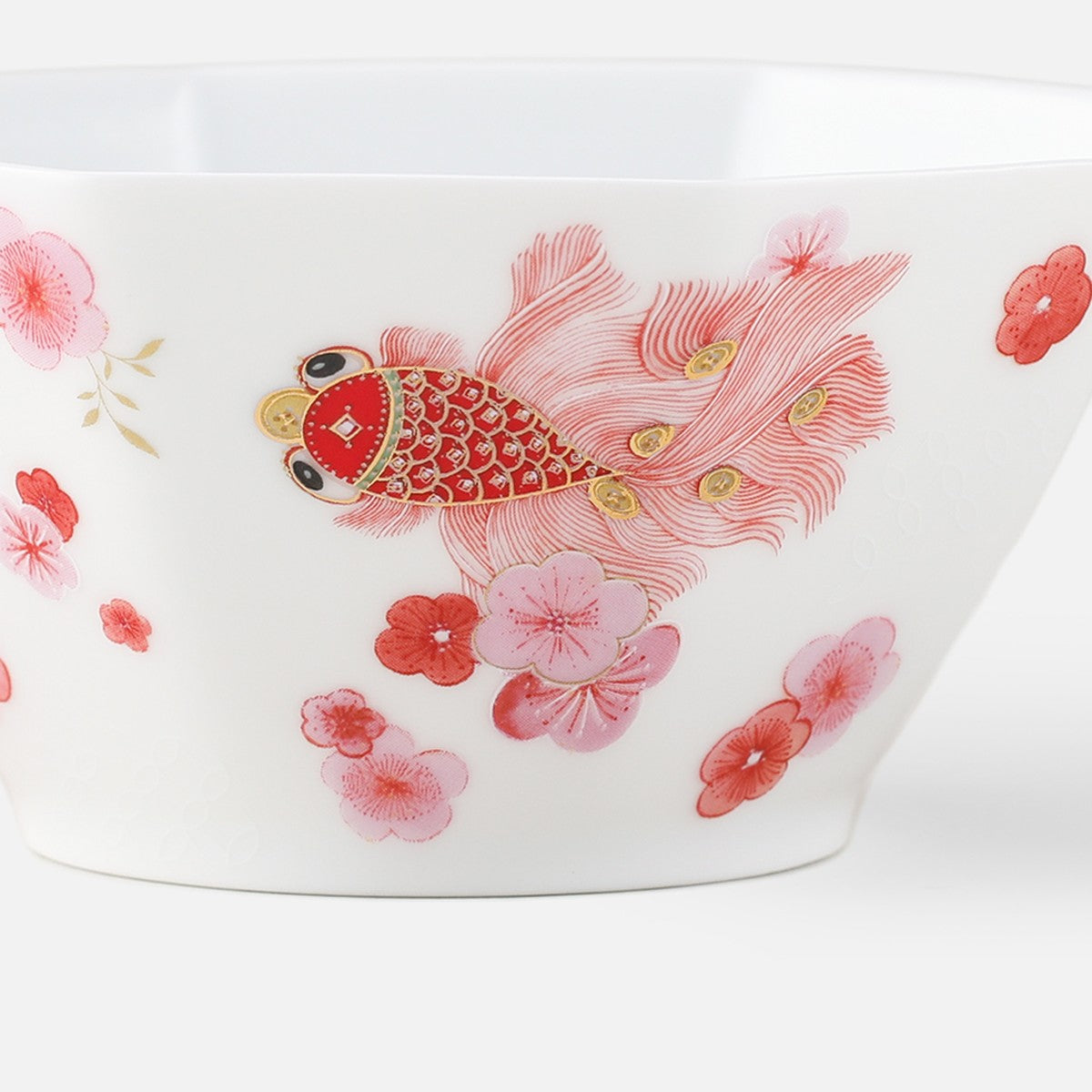 Fortune Bloom Dessert Bowl pattern detail