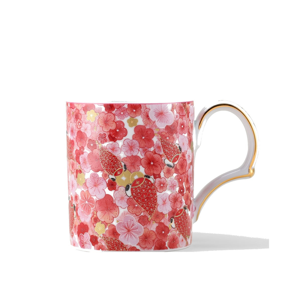 Fortune Bloom Full Blossom Mug pattern and glaze detail