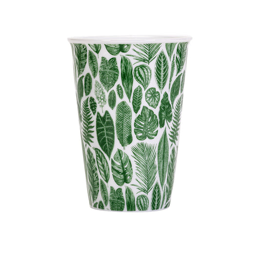Verdant Forest porcelain tumbler large white main image