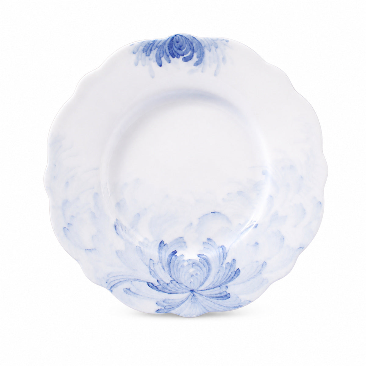 Blue Lotus Plate on a pure white background