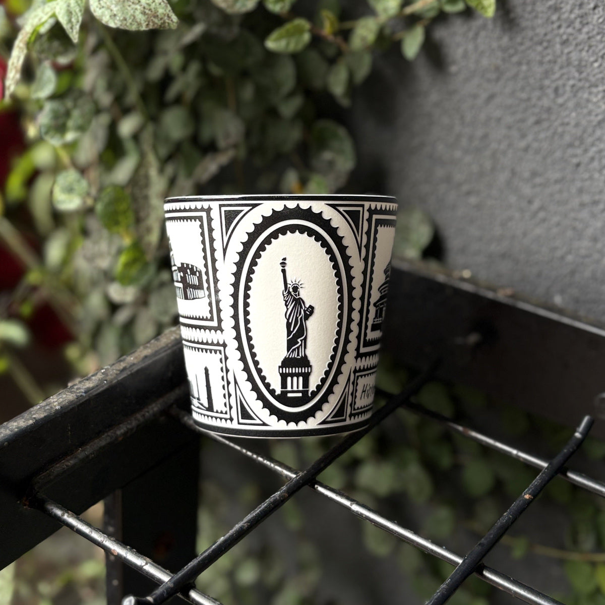 black Architectural Post Choko Cup — real product photograph