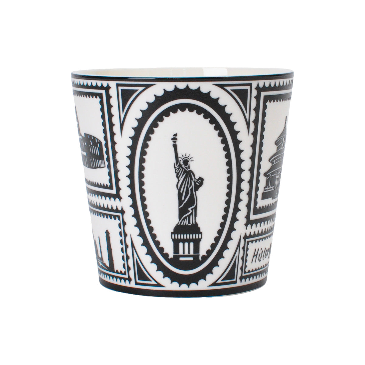 black Architectural Post Choko Cup — full product on white