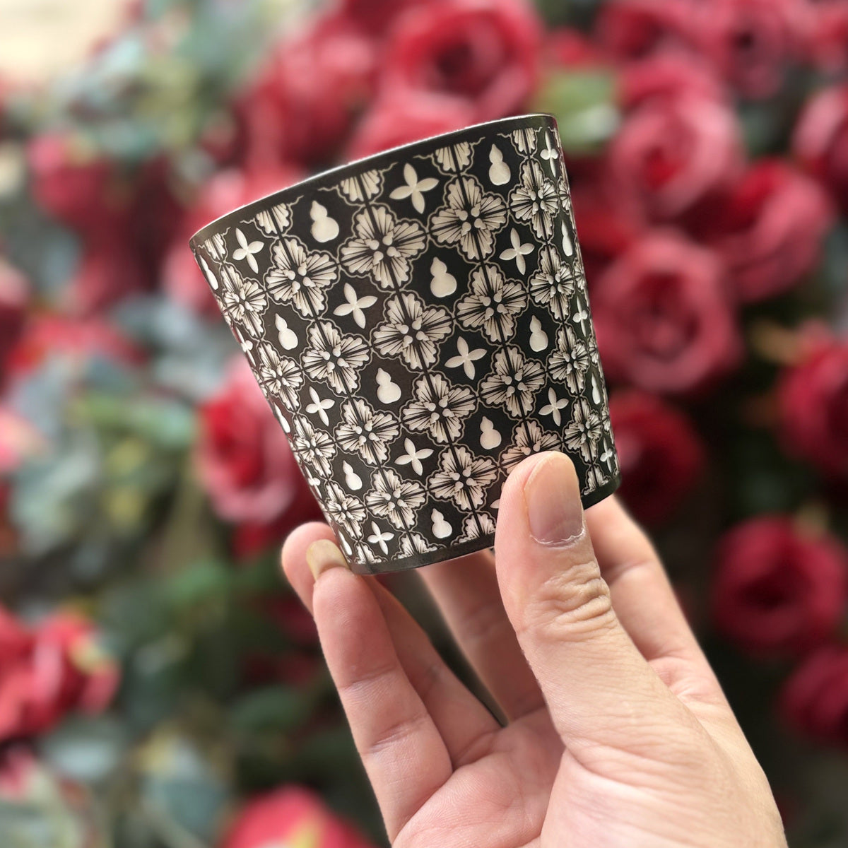 black Gourd Choko Cup — real product photograph