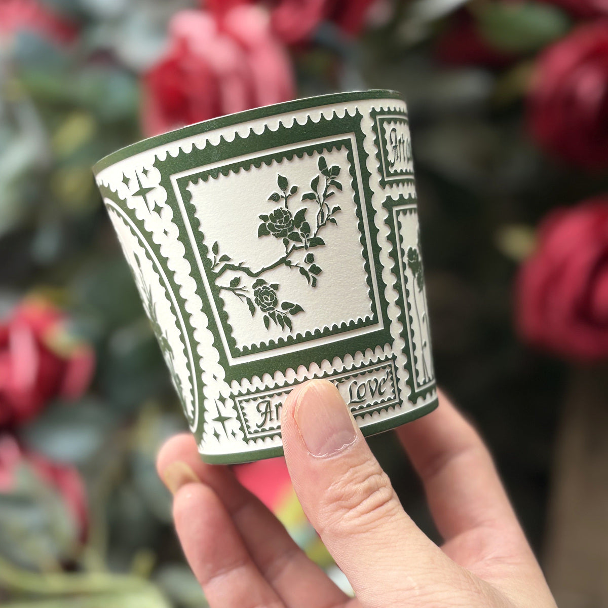 green Botanical Post Choko Cup — real product photograph