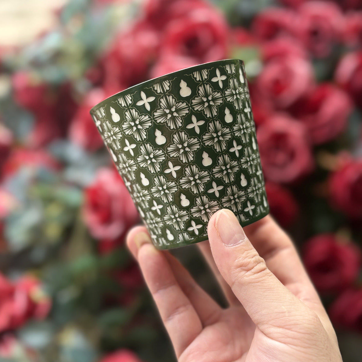 green Gourd Choko Cup — real product photograph