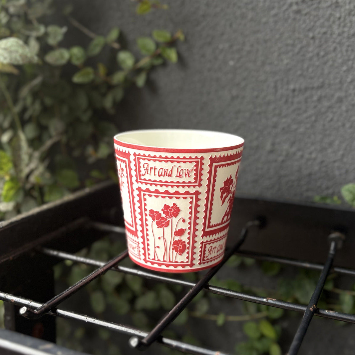 red Botanical Post Choko Cup — real product photograph