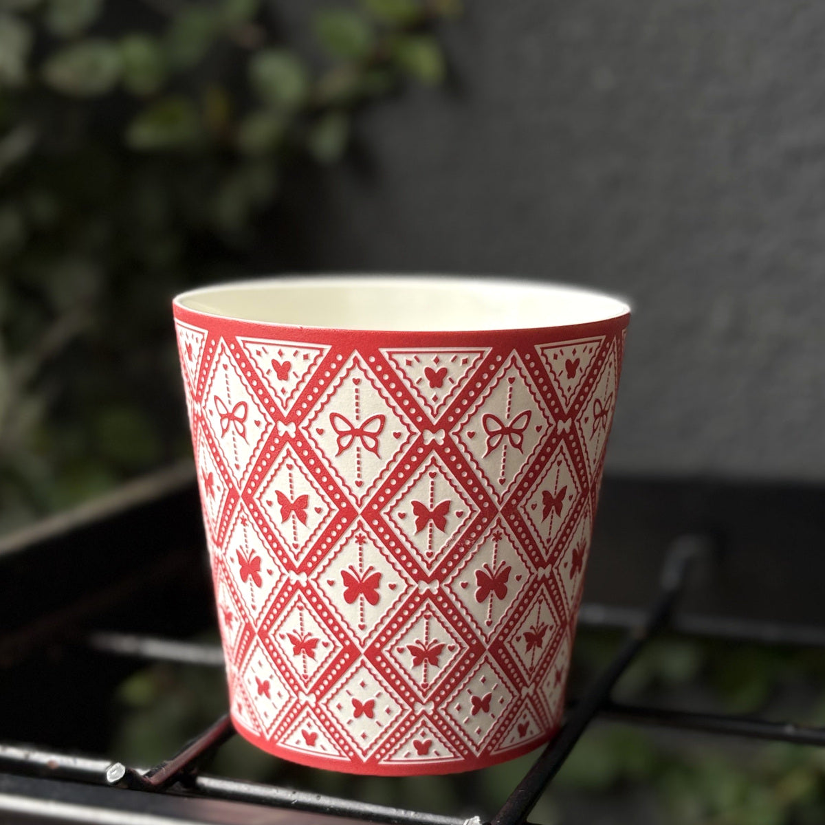 red Bow Choko Cup — real product photograph