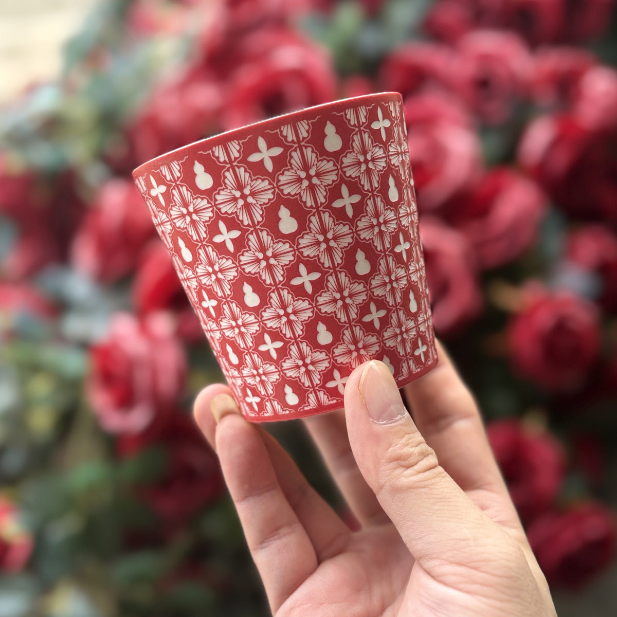 red Gourd Choko Cup — real product photograph
