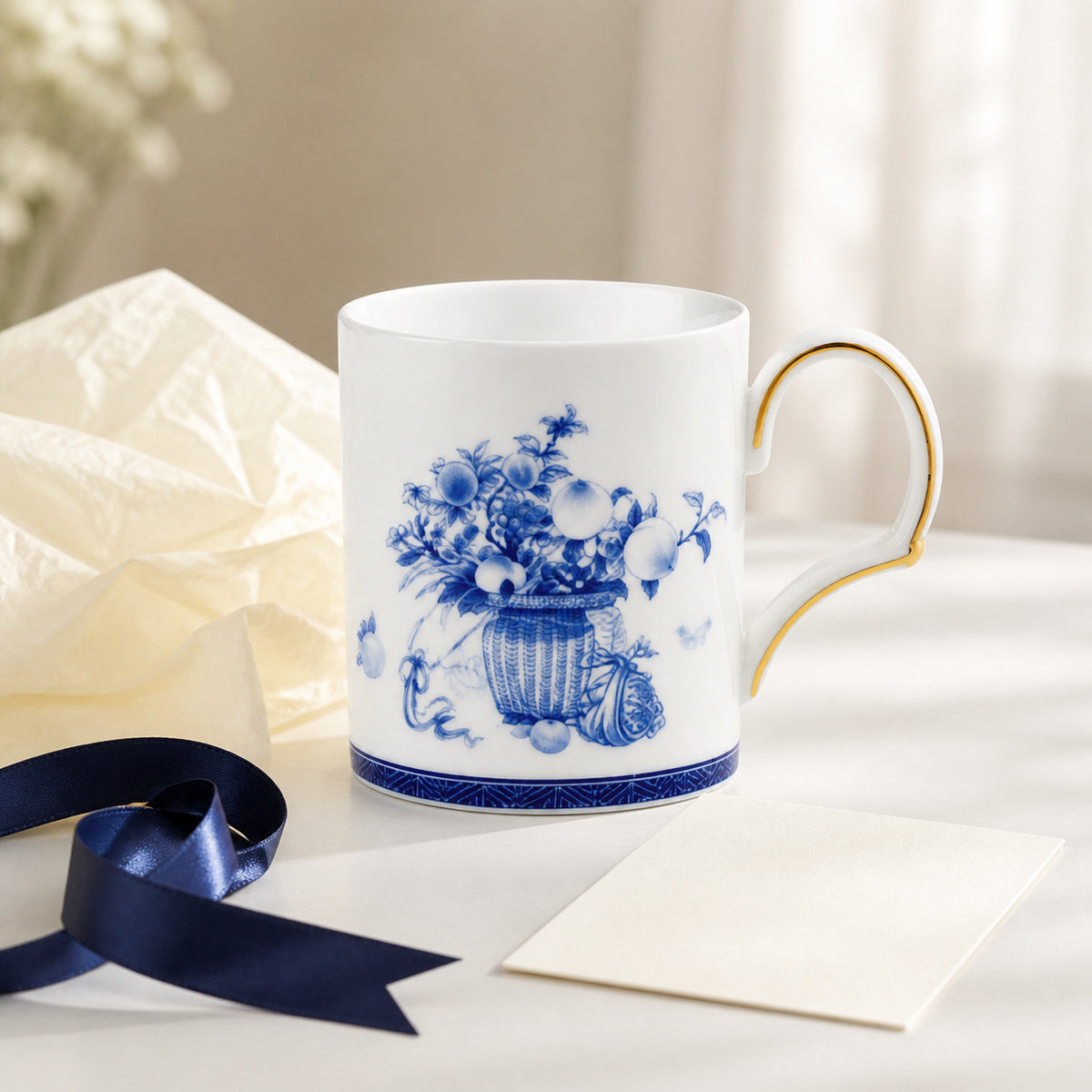Golden Harmony mug styled as a thoughtful gift